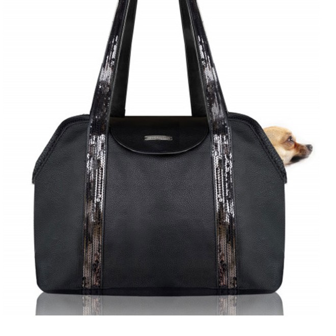 Luxus-Hundetasche Eden Black Milk & Pepper