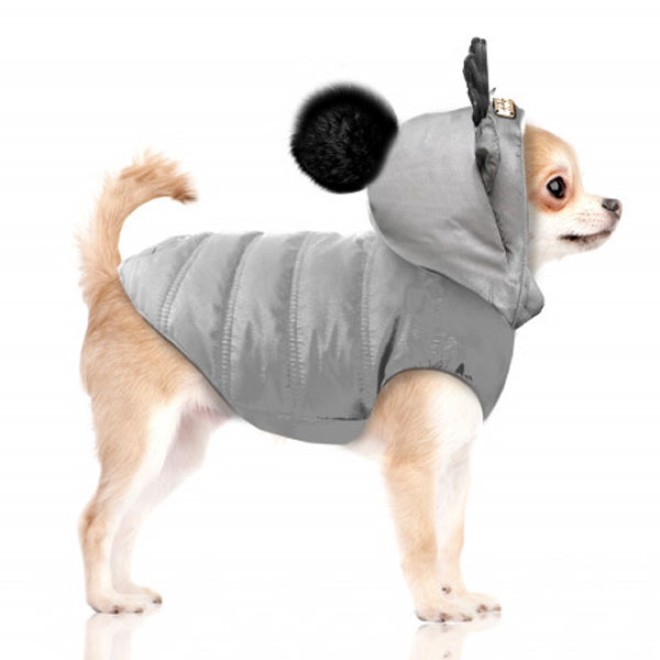 Milk & Pepper Hundejacke Sören Gris für kleine & mittlere Rassen Gr. 41
