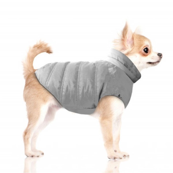 Milk & Pepper Hundejacke Sören Gris für kleine & mittlere Rassen Gr. 41