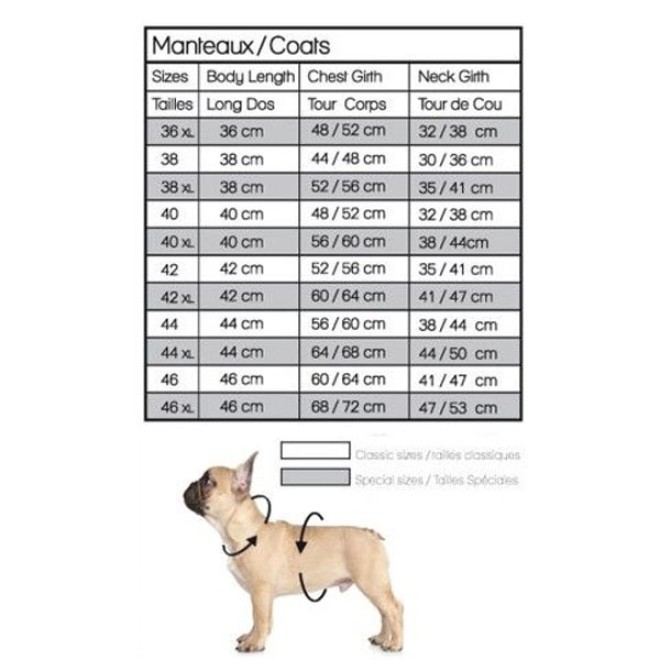 Wasserabweisender Hundemantel Tempo grey Milk & Pepper Gr. 38XL