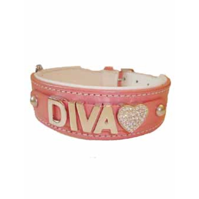 Megasize Namenshalsband rosa, Längen 50 - 60 cm