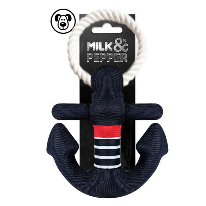 Milk & Pepper maritimes Hundespielzeug Anker