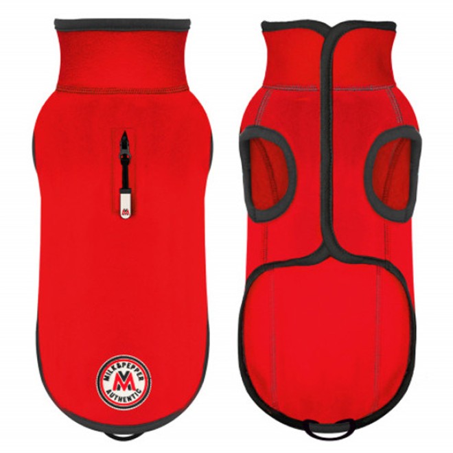 Milk & Pepper Fleece-Hundeweste Antarctik Red