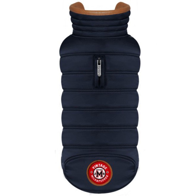 Milk & Pepper wasserabweisender Hundemantel Campus Navy