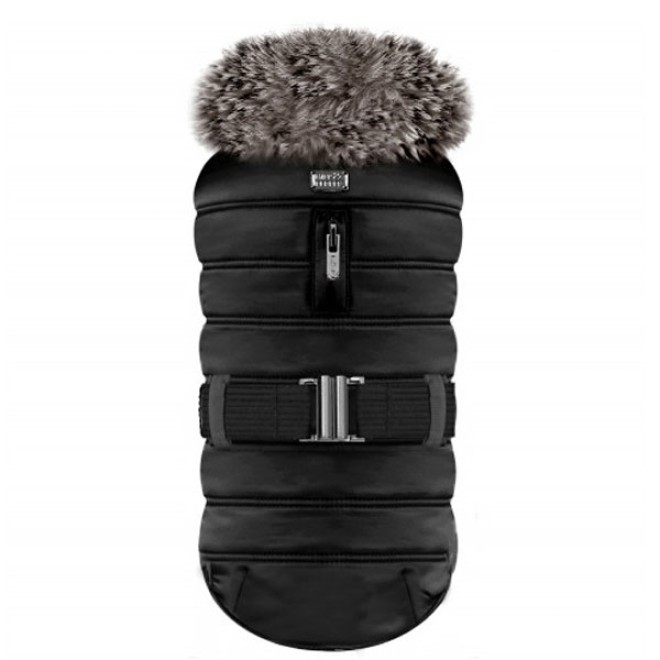 Milk & Pepper Hundeparka Fjord Black auf für Mops & Bully