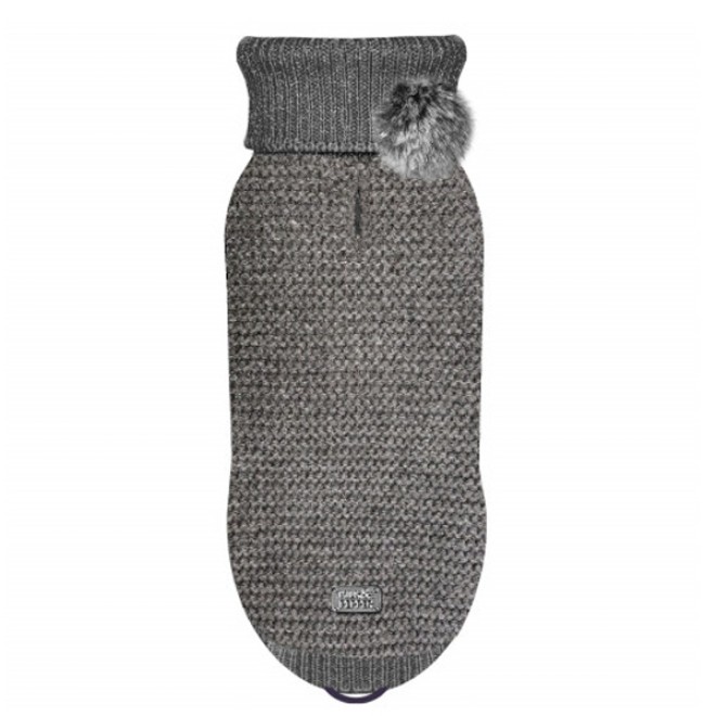 Milk & Pepper Strick-Hundepullover Camille anthrazit Gr. 35, 41L