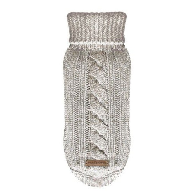 Milk & Pepper Strick-Hundepullover Irish Ecru