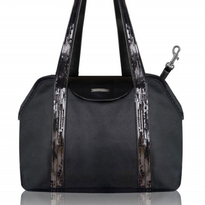 Luxus-Hundetasche Eden Black Milk & Pepper