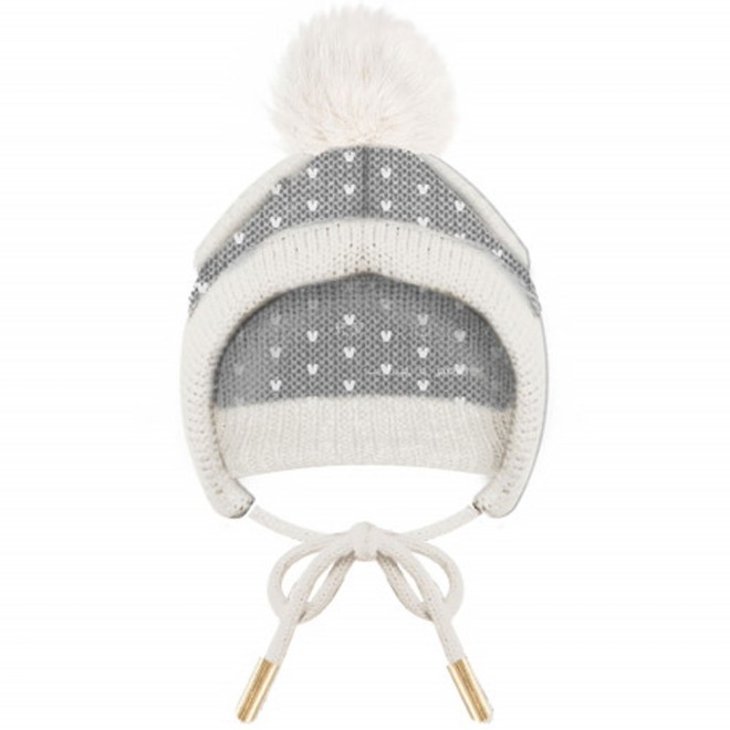 Strick-Hundemütze Lapland mit Bommel Milk & Pepper