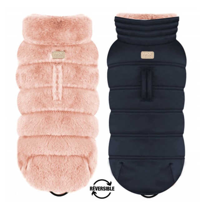 Milk & Pepper Wende-Hundejacke Nikita rose für kleine Hunde