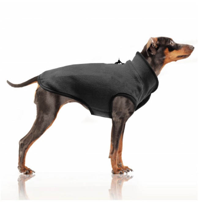 Milk & Pepper Fleece-Hundeweste Antarctik Grey