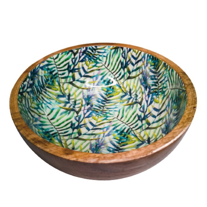 Hundenapf Palm Leaf aus Mangoholz