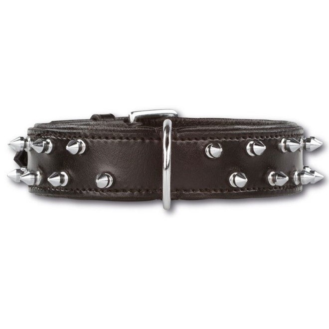 Nieten-Hundehalsband BIG TROUBLE Längen 45 - 55 cm