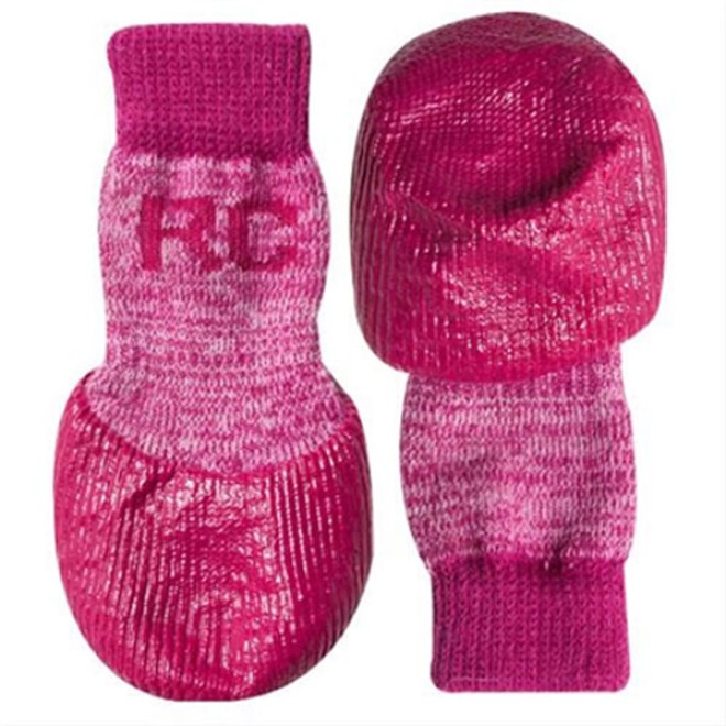 Outdoor-Hundesocken pink, XXS - XL, 4 Socken