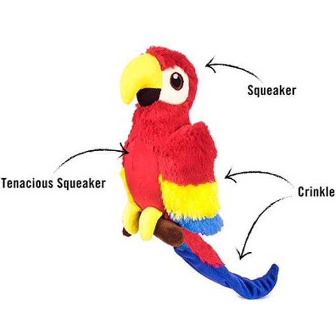 Robustes Hundespielzeug Papagei