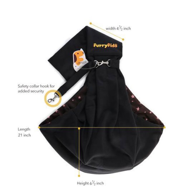 Pet Sling Hunde-Seitentasche New Yorker Design