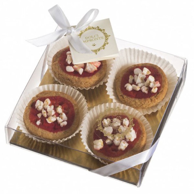 Süße Pizzette für Hunde in der Geschenkbox