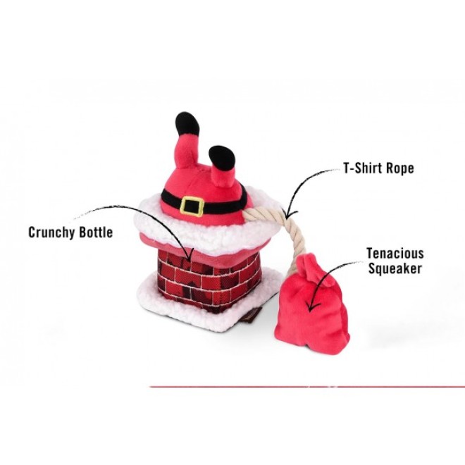 Robustes Weihnachts-Hundespielzeug Merry Woofmas Clusmy Claus