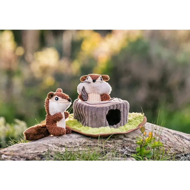 Interaktives Hundespielzeug FOREST FRIENDS CHIPMUNKS