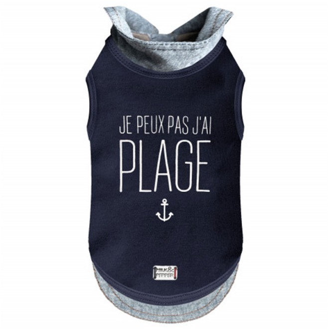 Maritimes Poloshirt für Hunde TRISTAN Milk & Pepper