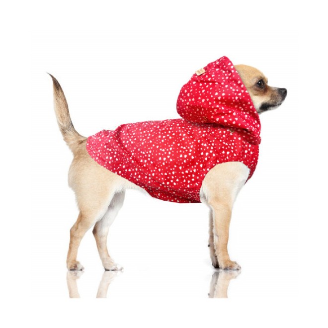 Regenjacke für Hunde mit Herzchen CYRIELLE