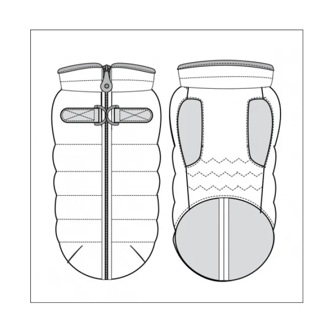 Daunenjacke BERYL braun mit abnehmbaren Kragen von Milk & Pepper