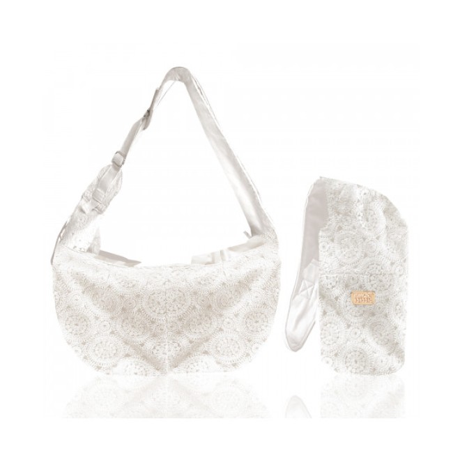 Milk & Pepper Umhängetasche für Hunde DELIA offwhite