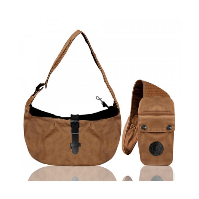 Milk & Pepper Sling-Hundetragetasche KOA braun