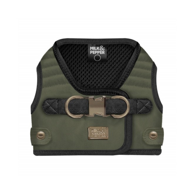 Milk & Pepper Soft-Hundegeschirr Harisson Kaki