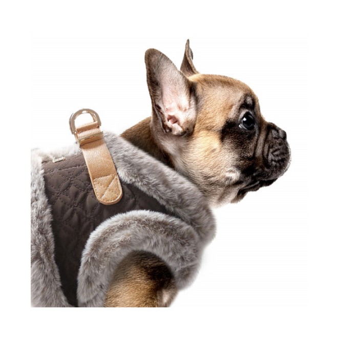 Softgeschirr MERYL mit Kunstfell auch für Dackel