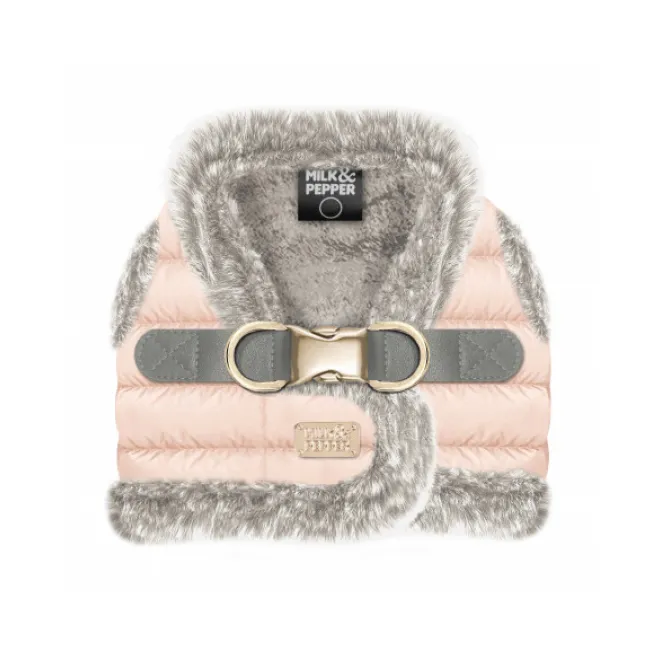 Step In Hundegeschirr HERMINE rosa mit Kunstfell