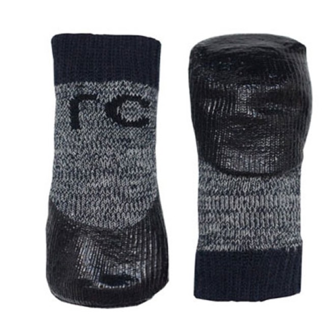 Wasserfeste Hundesocken grau, XXS - XL, 4 Socken