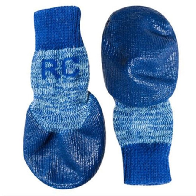 Wasserfeste Outdoor-Hundesocken blau, XXS - XL, 4 Socken