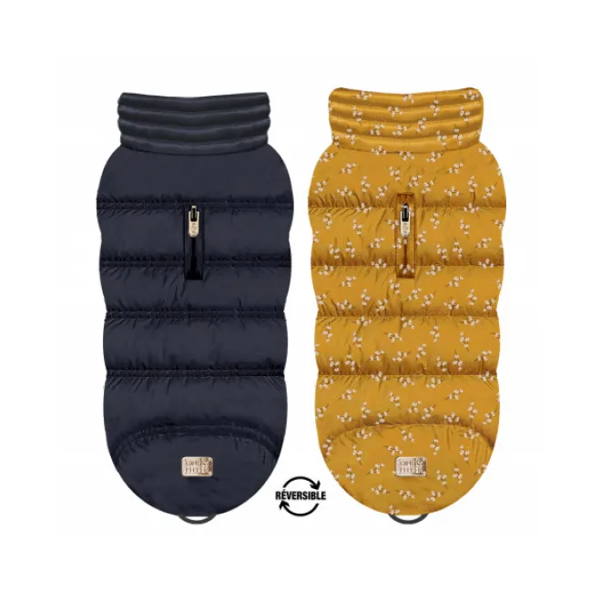 Milk & Pepper Wende-Hundemantel LILY mit chinesischen Blüten