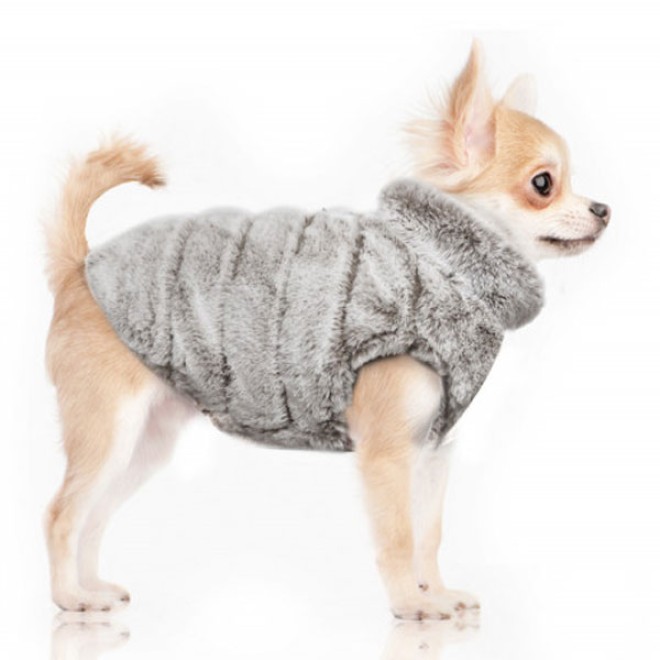 Milk & Pepper Wende-Hundemantel Misha mit Plüsch