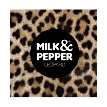 Milk & Pepper Leder-Katzenhalsband Leoparden Design