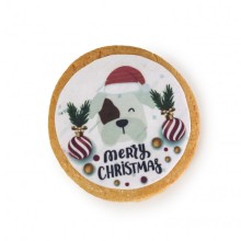 Runder Weihnachtskeks mit Aufdruck 50 g