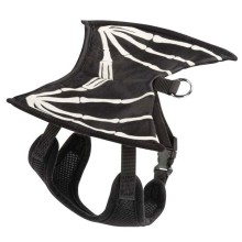 Leuchtendes Fledermaus-Hundegeschirr für Halloween