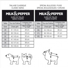 Milk & Pepper gefütterter Hundehoodie Ayden camel