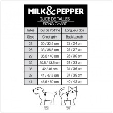 Milk & Pepper Hundejacke Céleste mit Fellkragen und Flügeln