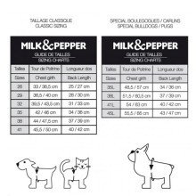 Milk & Pepper gefütterter Hundehoodie Elliot auch für Mops & Bully
