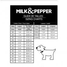 Milk & Pepper Hundehalsband Panther Leo-Design grau