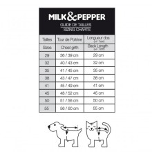 Milk & Pepper Fleece-Hundeweste Antarctik Red