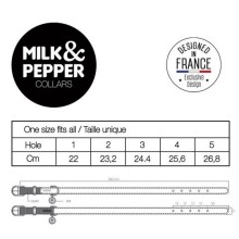 Milk & Pepper Leder-Katzenhalsband Leoparden Design