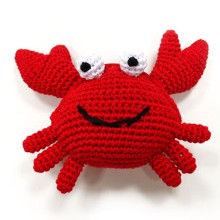 Häkel-Hundespielzeug Krabbe