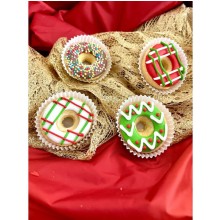 Weihnachtliche Donuts für Hunde in Geschenkschachtel