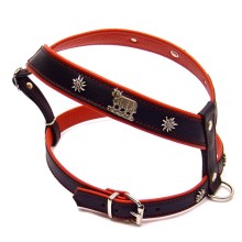 Hundegeschirr mit Kuh-Motiv 50 - 70 cm Bauchgurt