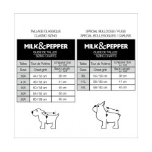 Milk & Pepper wasserabweisende Hundejacke ALOIS rosé auch für Mops & Bully