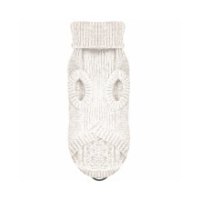 Zopfstrick-Hundepullover IRVIN off-white
