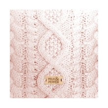 Hundepullover IRVIN rose mit Strickmuster